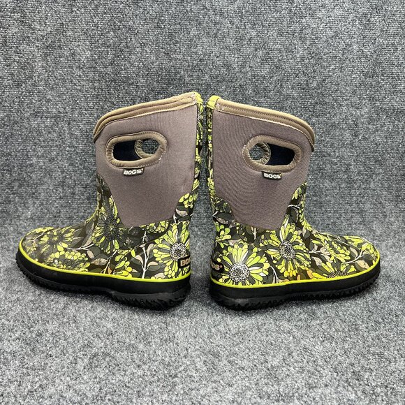 Bogs Classic Mid Mumsie Boots Women's 8 Grey Green Waterproof Work Farm Chore - Picture 9 of 16